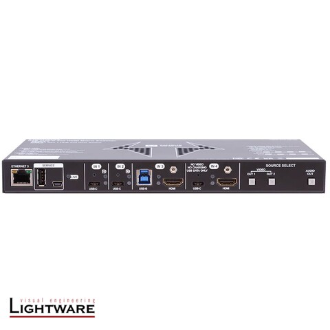 UCX-4x2-HC40 - Taurus UCX 4x2 video matrix with USB-C, HDMI 2.0 and USB 3.1 ports supporting 4K UHD @ 60Hz RGB 4:4:4