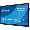 75" Stylish IFP, iiWare21E, Google EDLA, Android 14, 16/128GB, 40-Points DeepContrast IR+ with Optical Bonding, 3840x2160, UHD IPS panel