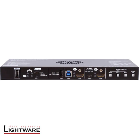 UCX-4x3-HCM40 - Taurus UCX 4x3 matrix for dual 4K video signal through single connection over DP Alt Mode or DisplayLink