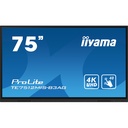 75" iiWare13E, Android 14, 40-Points PureTouch IR with Zero Gap, UHD VA panel, Fan-less, Speakers 2x 20W front, 2x HDMI-out, 2x USB-C max 65W PD, 400cd/m²