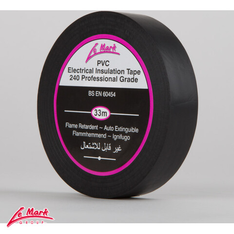 PVC Electrical Insulation Tape, 19mm breidd, 33m rúlla, ýmsir litir