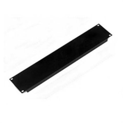 Rack Panel 2U Formed Black Flanged