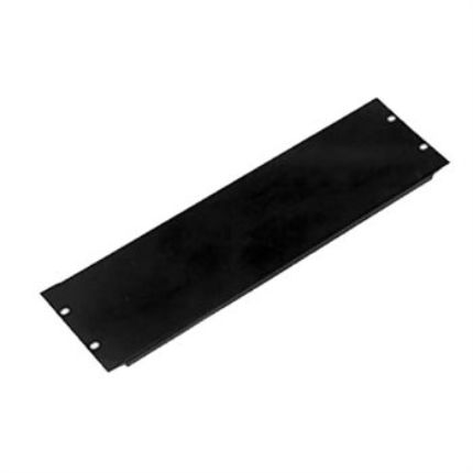 Rack Panel 3U Formed Black Flanged