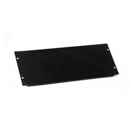 Rack Panel 6U Formed Black Flanged