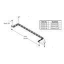 19" Rack Cable Tie Bar 133mm