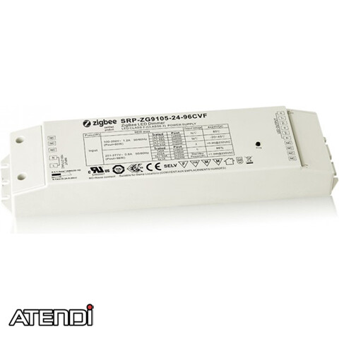 [ATP-AD-4-96W-Zigbee] LED Driver/Dimmer 4ch, Zigbee, 230V in, 24V out, 96W max