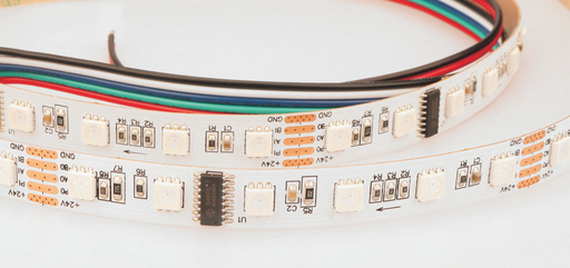 [ATP-AT-RGB-DMX-1] LED Tape RGB, DMX Control, IP20, 24V, 14,4W/m 60L/m, 5m