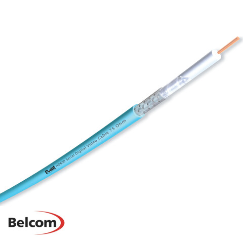 [BEC-HD600-03] EventSeries Digital Video Coax Cable, 0,6/4,5mm, LSZH FireFighter IEC60332-1, Green, pr.m.
