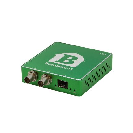 [BRN-BarnMini-11] 12G-SDI to SFP converter, BNC TX/RX, SFP+ port for transceiver, incl. PSU