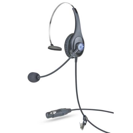 [CC-CC-28-X4] Headset - Single ear, Light weight, XLR (F) 4 Pin