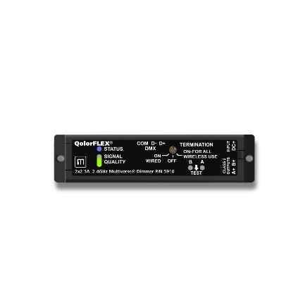 [CIT-5916] QolorFLEX 2x2.5A 2.4Ghz Multiverse Dimmer