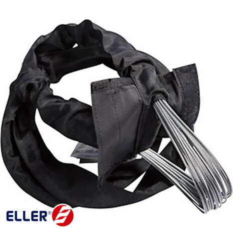[ELL-RIRS1TL10] Soft Steel Sling 1T Black WL 1m