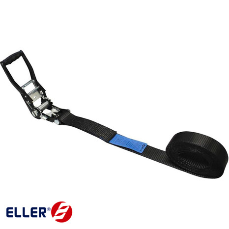[ELL-RIRT1P5L4] Ratchet Strap 50mm Black 4m