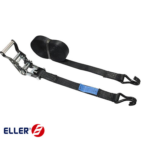 [ELL-RIRT2P3M8] Ratchet Strap 2-part 35mm Black 8m