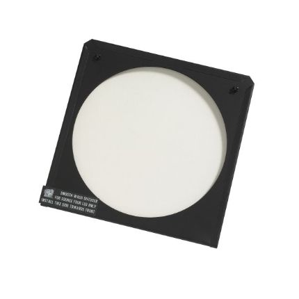 [ETC-7410K1010] D40 190mm x 190mm Very Narrow - Round Field Lens in Frame, Black