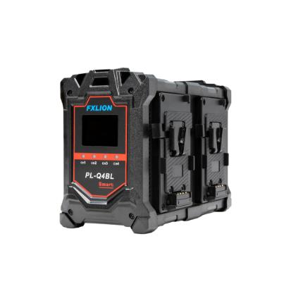 [FXL-PL-Q4BL] 4-ch V-lock fast Smart charger 16.8V/4A*4 with OLED