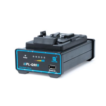 [FXL-PL-Q80B] Single V-lock fast charger 16.8V/4.5A with USB