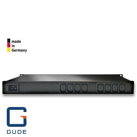 [GUD-80351] 8-fold switched and outlet-metered PDU with IEC C13