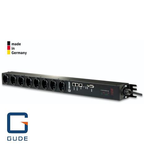 [GUD-83141] 8-fold switched and metered PDU (vertical) with socket type F