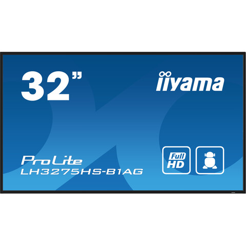 [IIY-LH3275HS-B1AG] 32" FHD 24/7, IPS, Haze 25%, Portrait Support, WiFi, Android and iiSignage²