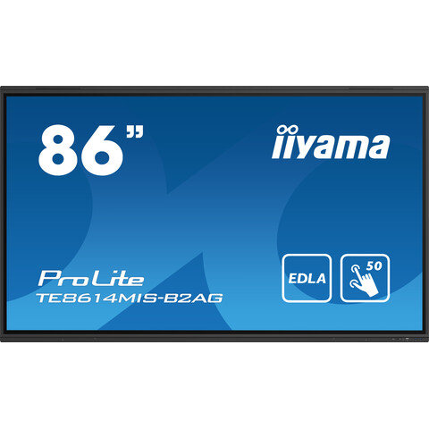 [IIY-TE8614MIS-B2AG] 86" iiWare12E, Google EDLA Certified, 50pt Zero Airgap Touch, Speakers, WiFI