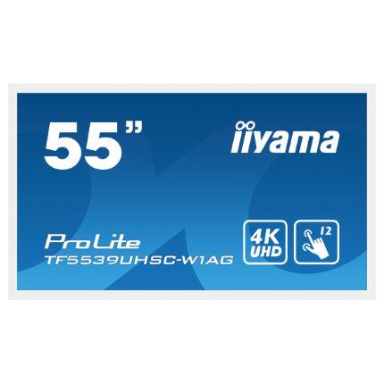 [IIY-TF5539UHSC-W1AG] 55" UHD 24/7 500cd/m² PCAP 15pt Touch Anti-glare Bezel Free, White
