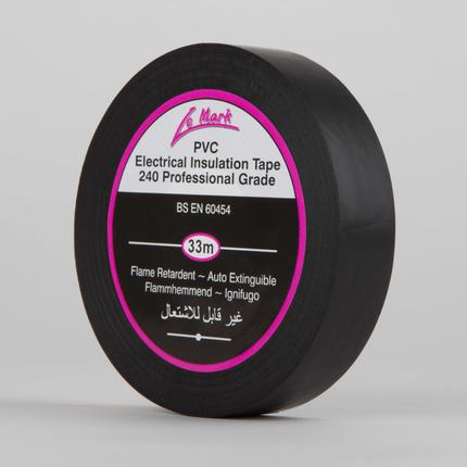 [LEM-LEMPVC19BK] PVC Electrical Insulation Tape - 19mm x 33m - Black