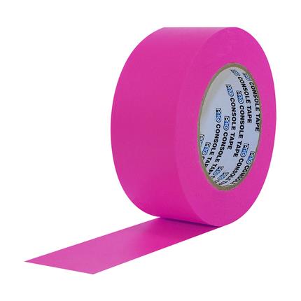 [LEM-PROCONS2425NPK] Pro Console Tape Neon Paper Tape - 24mm x 25m - Neon Pink
