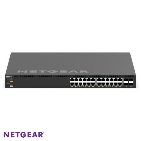 [NTG-XSM4328CV-100NES] M4350-24X4V 24x10G/Multi-Gig PoE+ (576W base, up to 720W) and 4xSFP28 25G Managed Switch