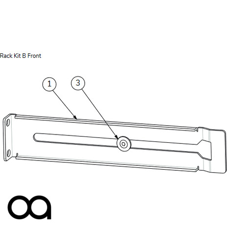 [OA-RACKKITB-B] Rack Kit B (Black) - SmartAmp rear rack support kit (Black)