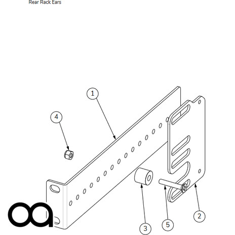 [OA-RACKKITC-B] Rack Kit C - Zone Rear Rack support kit