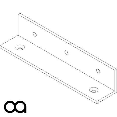 [OA-SB1-B] Sub Bracket (Pair) (Black) Wall & Ceiling bracket for Sub 10 (Black)