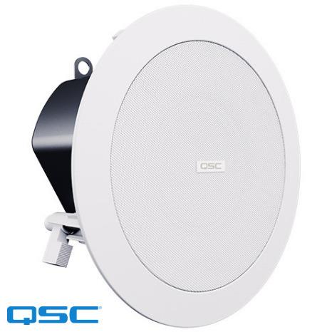 [QSC-NL-C4-WH] PoE/PoE+ powered, 4" Full-range, low-profile ceiling-mount network loudspeaker