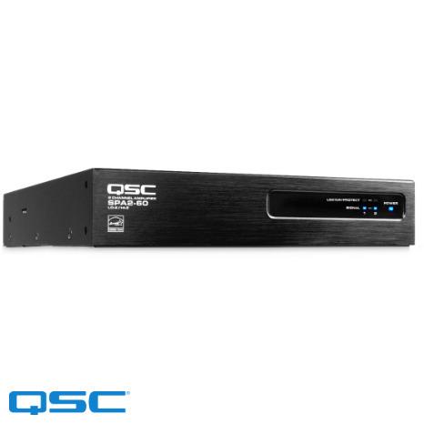 [QSC-SPA2-60] 2 x 60W Class-D Audio Amplifier with 70/100V direct drive mode