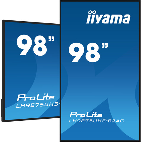 [IIY-LH9875UHS-B2AG] 98" UHD 24/7, Haze 25% 500cd/m², IPS panel, Portrait Support, WiFi, Android and iiSignage²