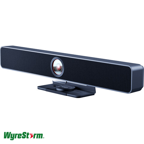 [WYR-HALO-VX10 V2] USB-C Video Bar - 4K 120° FOV - Presenter Tracking - Beamforming Mics - Mic Extension