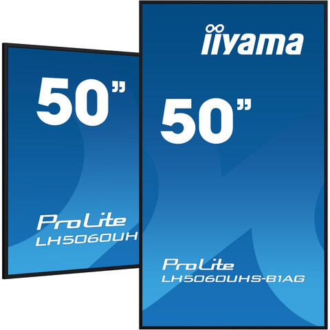 [IIY-LH5060UHS-B1AG] 50" UHD 24/7, Ultra Slim, Haze 25% 500cd/m², ELED IPS panel, Portrait Support, WiFi, Android and iiSignage²
