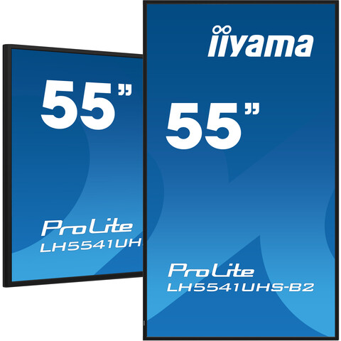 [IIY-LH5541UHS-B2] 55" UHD 24/7, Haze 1% 500cd/m², IPS panel, Portrait Support, No Android