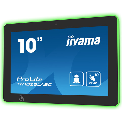 [IIY-TW1025LASC] 10,1" RGB LED-Lightbar Panel-PC with Android, NFC/RFID reader, PoE