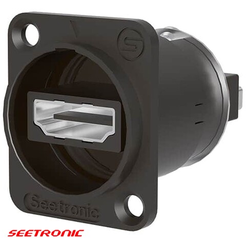 [SEE-SAHDMI-W-B] D Series - HDMI through black panel connector