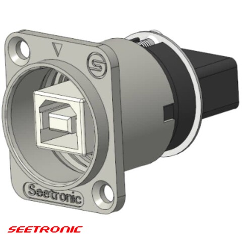 [SEE-SBUSB-W-B] D Series - USB 2.0 B-to-A through panel connector