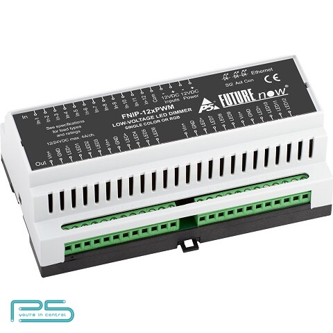[P5-FNIP-12xPWM] FNIP 12 Channel Ethernet Low-Voltage LED dimmer