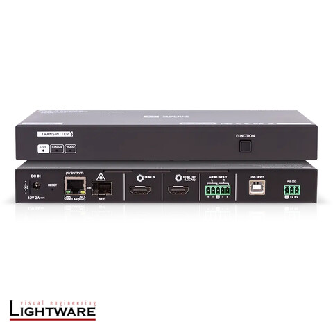 [LIG-91810034] GVN-HDMI-TX210AP - 1GbE 4K60 4:4:4 low latency POE capable transmitter over CATx or optical network with seamless switching