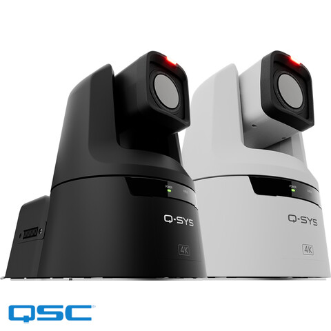 [QSC-NC-Pro15x-BK] Q-SYS PTZ Network Camera, 15x Optical Zoom, 72° HFOV, PoE, 1" image sensor, Canon optics/image processing